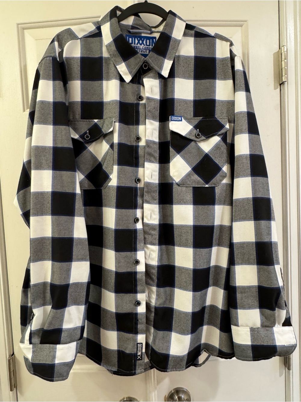 Dixxon Black & White Buffalo Plaid Button-Up Shirt “The Strut”